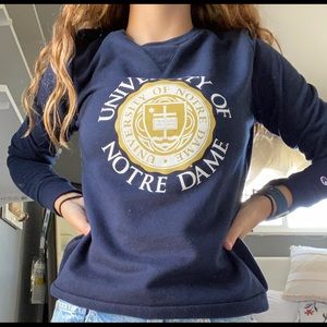 Notre Dame “Champion” crew neck